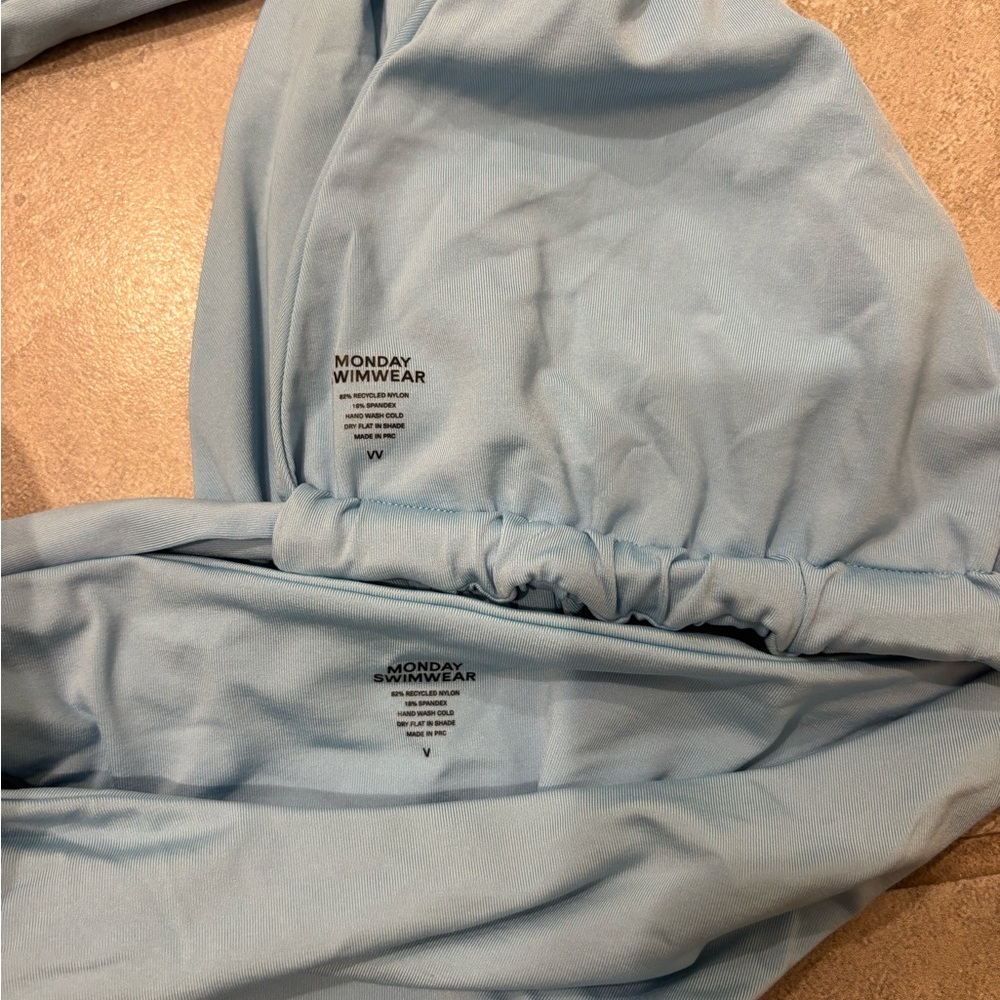 Monday Swimwear Ibiza Blue Morocco top and Palma bottom - Picture 6 of 7